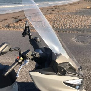 משקף מגן רוח שקוף ארוך מהמקורי- לקימקו דאון טאון down town C.T kymco